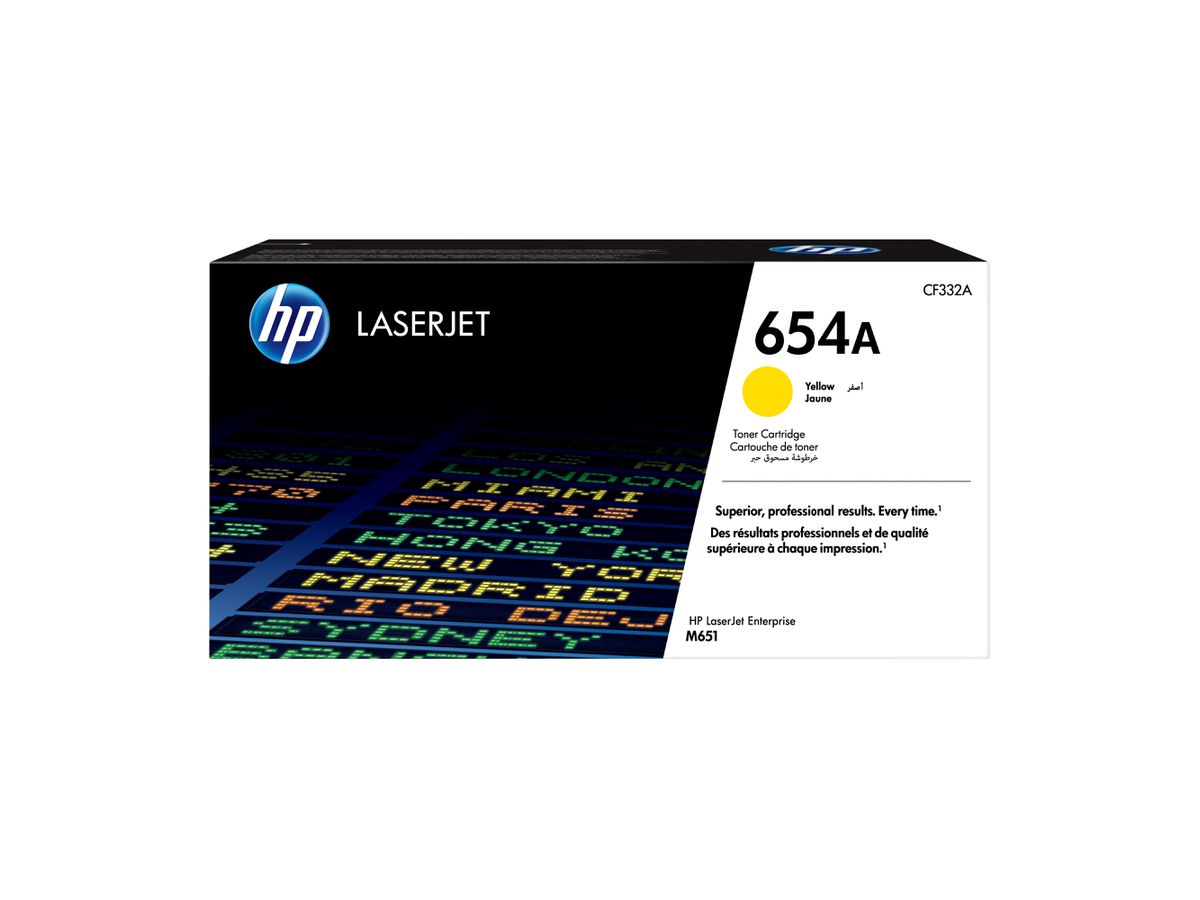 HP 654A Gelb Original LaserJet Tonerkartusche