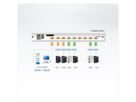 ATEN CL5808N LCD KVM Switch, USB-PS/2, VGA, 8 Port, DE-Layout
