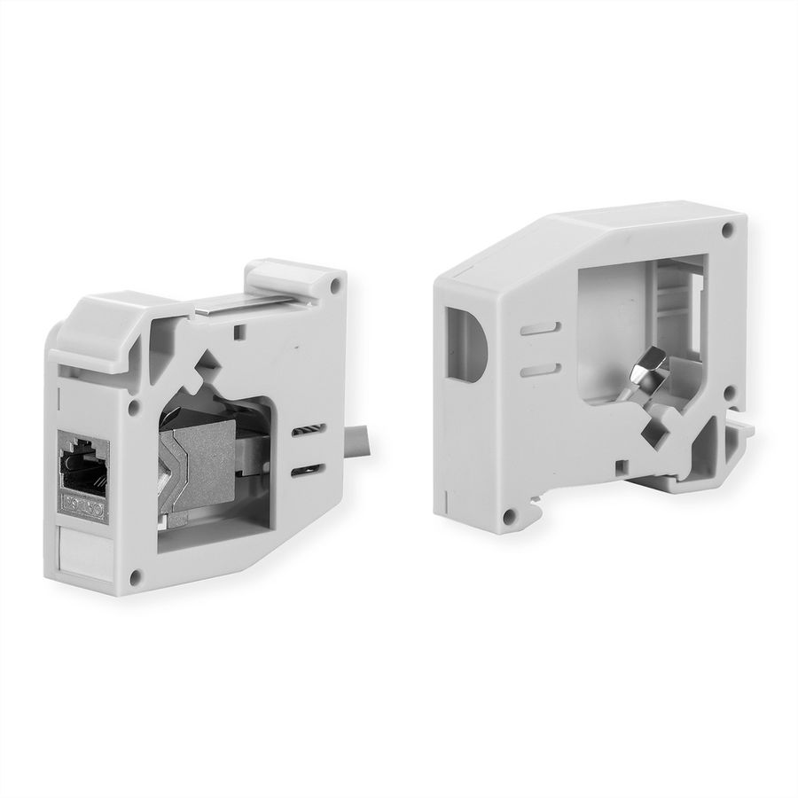 ROLINE Tragschienenadapter für Keystone Module, unbestückt, 180°
