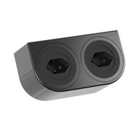 BACHMANN PIX HOLDER DOUBLE, 2x CH T13, ISV, schwarz, 0,2 m