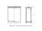 SCHROFF Mod. Outdoor-Schrank m. Doppeltür+Lüfter