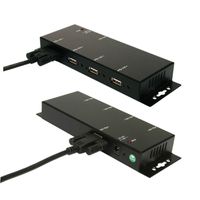 EXSYS EX-1166HMV 4 Port externer USB 2.0 Hub Metall verschraubbar