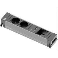 BACHMANN CONFERENCE TOP FRAME Medium Einsatz, 2x Schutzkontakt, 2x USB Charger, 1x ABD