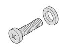 SCHROFF Schraube + Schraubensicherungsscheibe - NTS SCHRAUBE+S.SCHEIBE 100S