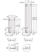SCHROFF Frontplatte geschirmt für Steckbaugruppe mit Aushebegriff in Trapezform - FRONTPROFIL HF 6HE 6TE