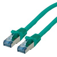 ROLINE Patchkabel Cat.6A S/FTP (PiMF), Component Level, LSOH, grün, 0,3 m