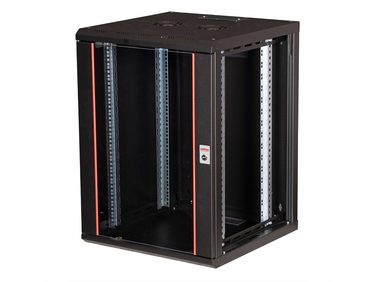 ROLINE 19-Zoll Wandgehäuse Pro 16 HE, 600x600 BxT schwarz