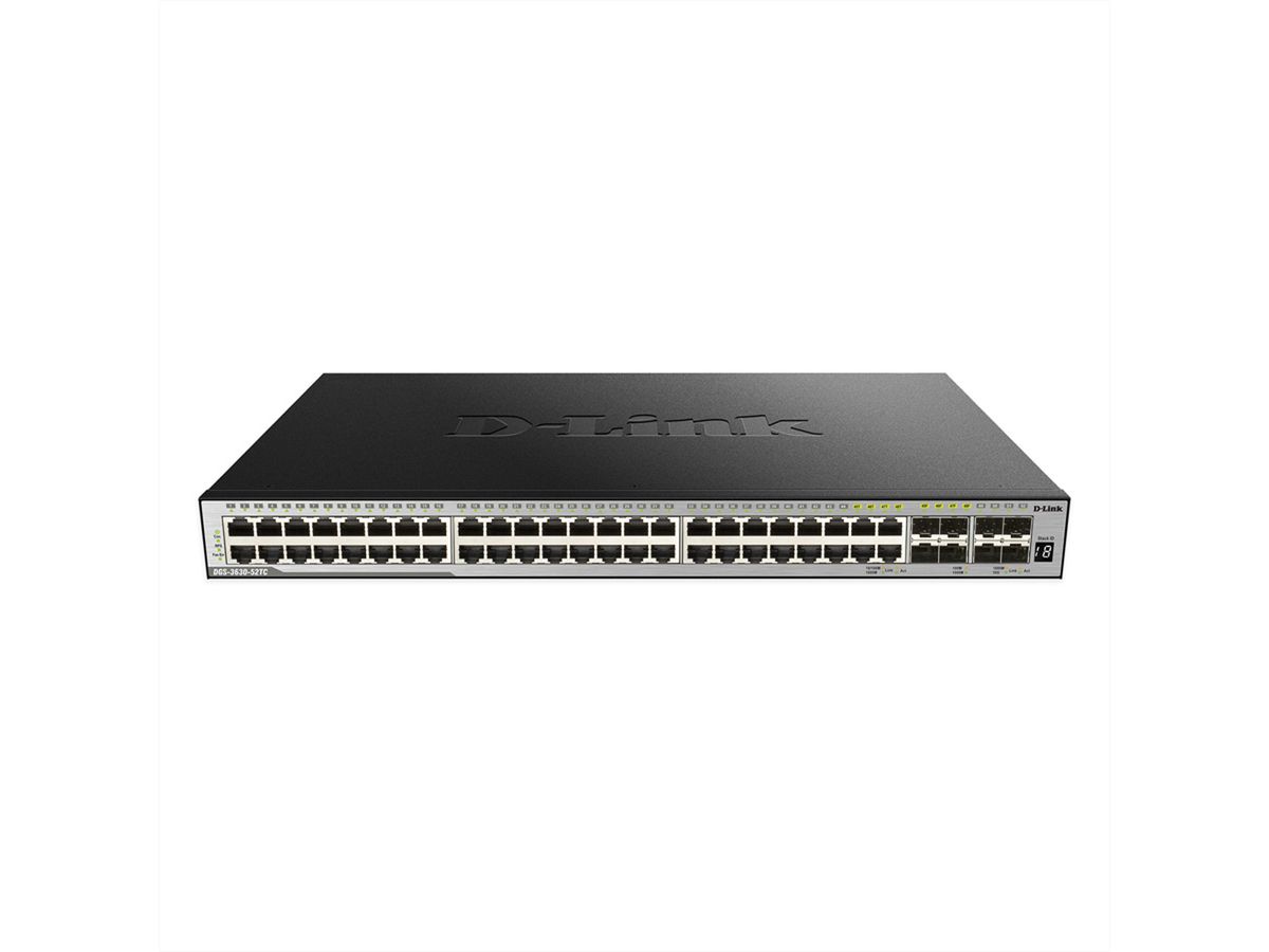 D-Link DGS-3630-52TC/SI/E 52-Port Layer 3 Gigabit Stack Switch (SI)