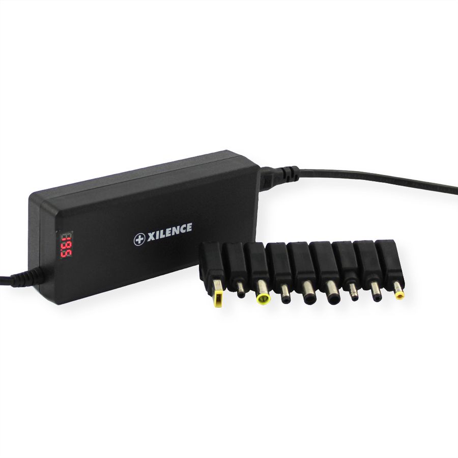 Xilence XM008 Universal Notebook Ladegerät, 9 Adapter, LED Anzeige, 75W