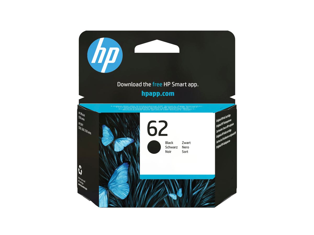 HP 62 Schwarz Original Druckerpatrone