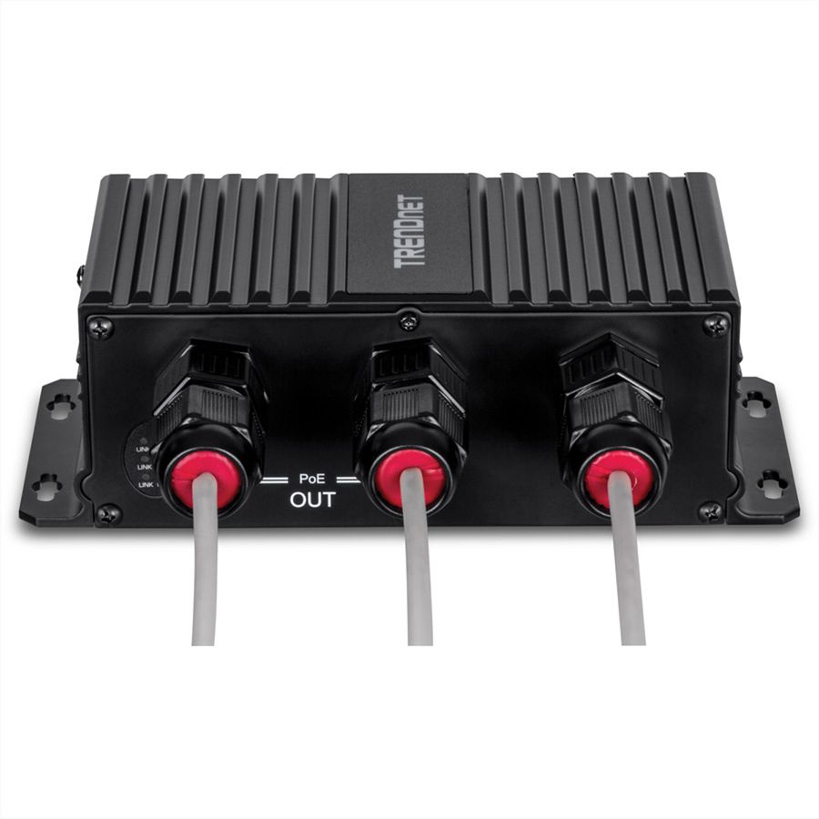 TRENDnet TI-EU120 2-Port UPoE Extender Industrial Outdoor Gigabit