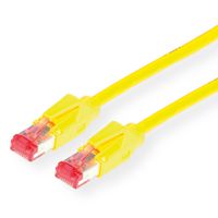DÄTWYLER Patchkabel Cat.6 (Class E) S/FTP, CU 7702 flex LSOH, Hirose TM21, gelb, 0,5 m