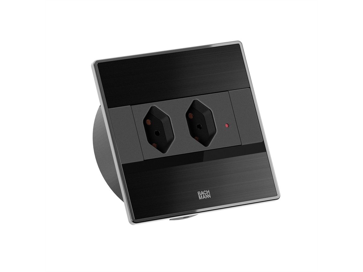 BACHMANN SENSE schwarz 2x CH, T13 L=2,0m AEH