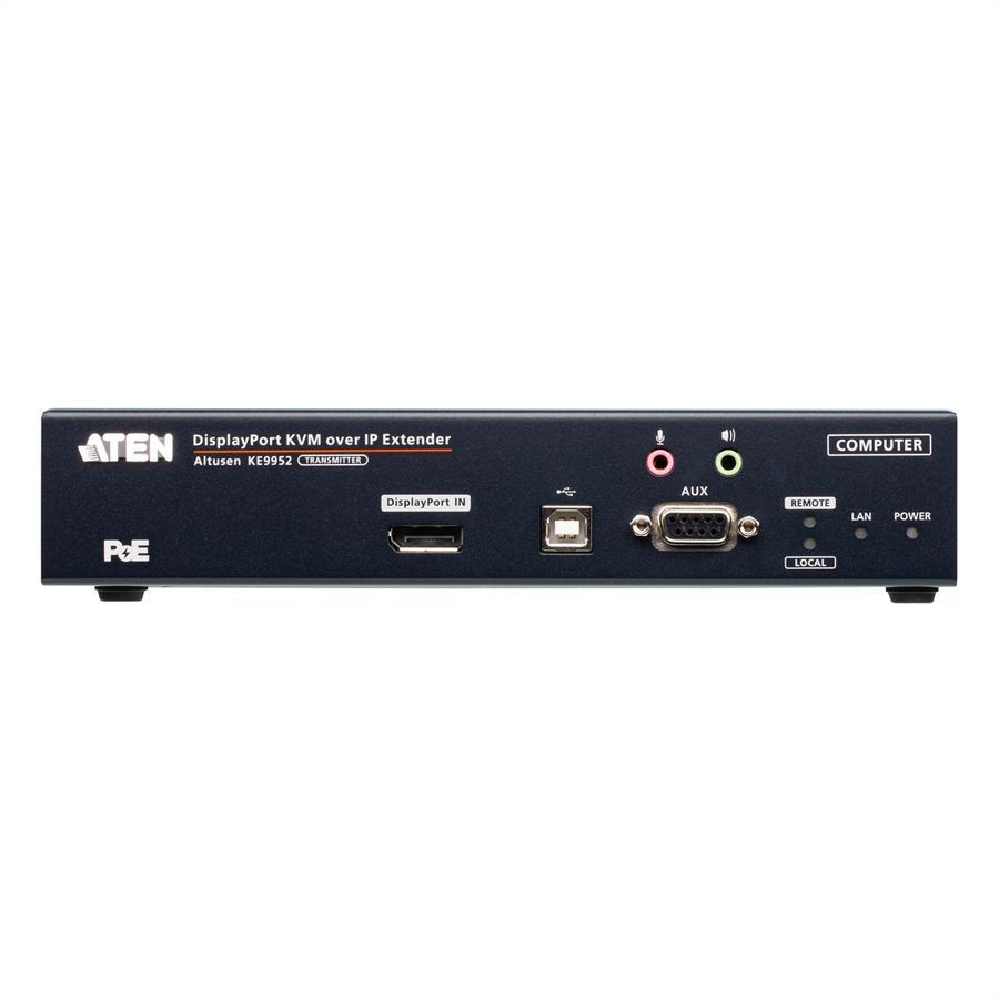 ATEN KE9952T 4K DP KVM over IP Extender mit PoE Transmitter