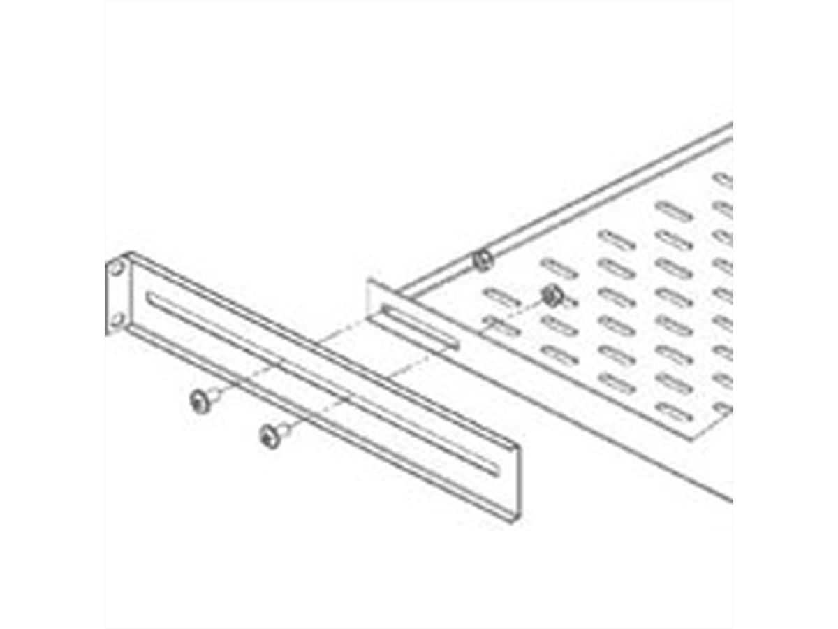 CONTEG Winkelstützen für 19"-Fachboden fest, Länge 298 mm