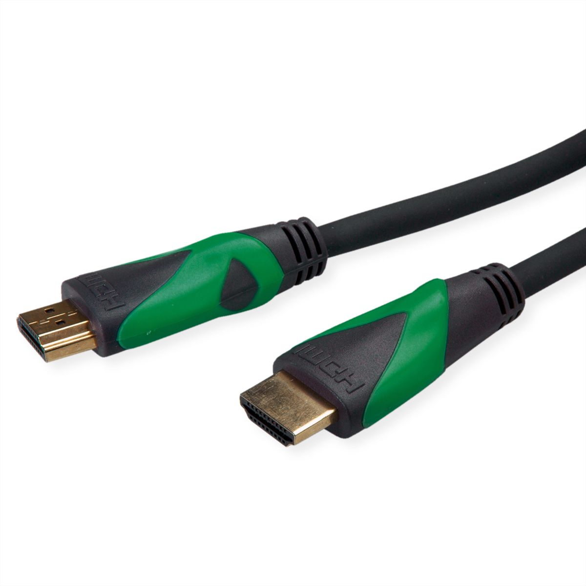 ROLINE GREEN ATC 8K HDMI Ultra HD Kabel mit Ethernet, ST/ST, schwarz, 2 m