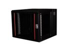ROLINE 19-Zoll Wandgehäuse Pro 9 HE, 600x600 BxT zweiteilig schwenkbar schwarz