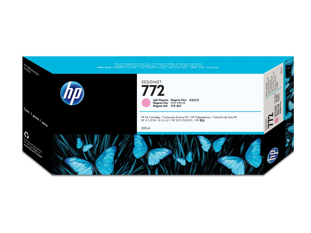 HP 772 Magenta hell DesignJet Druckerpatrone, 300 ml