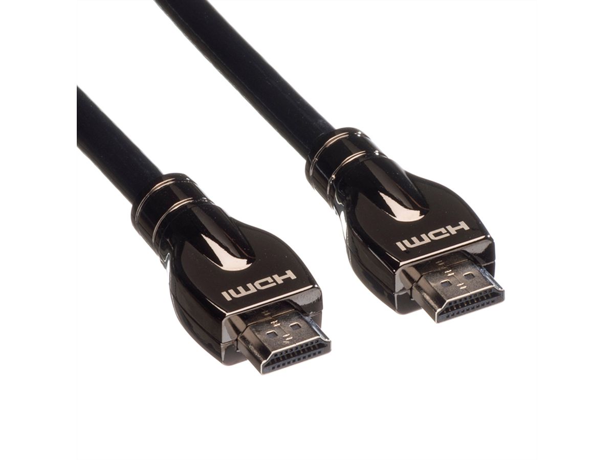 ROLINE 4K HDMI Ultra HD Kabel mit Ethernet, ST/ST, schwarz, 20 m