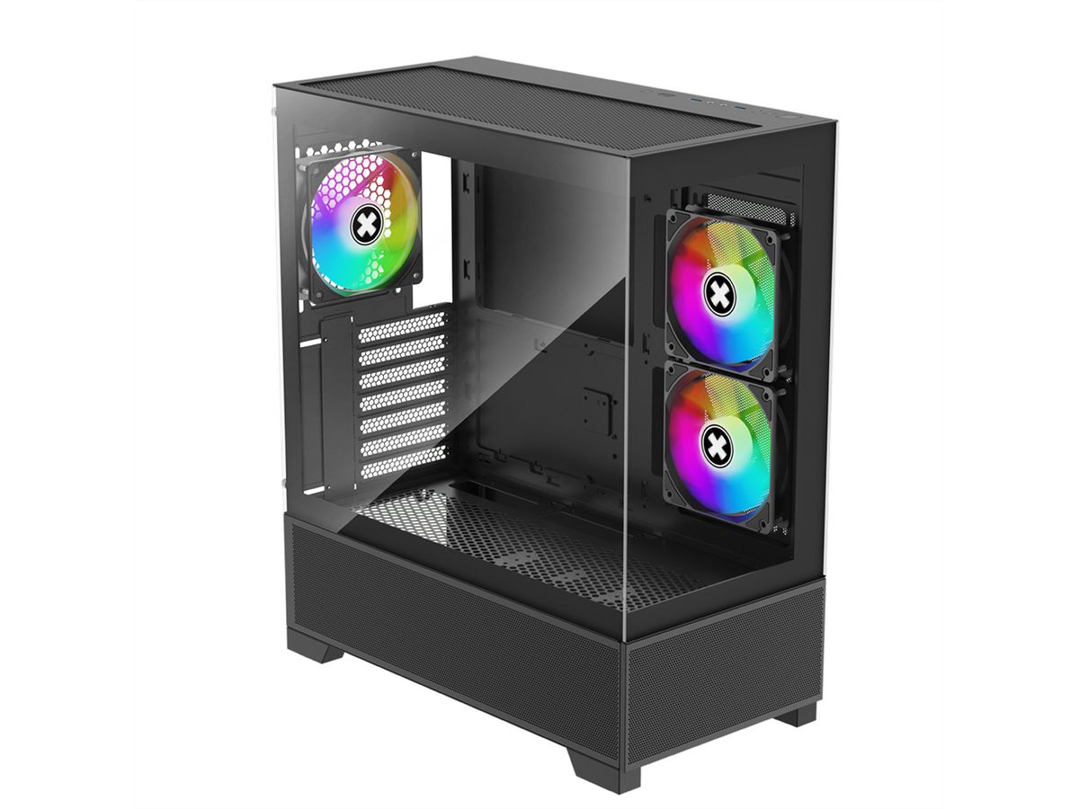 XILENCE Xilent Beam ATX PC Case black, X218.ARGB Gaming ATX PC Case schwarz