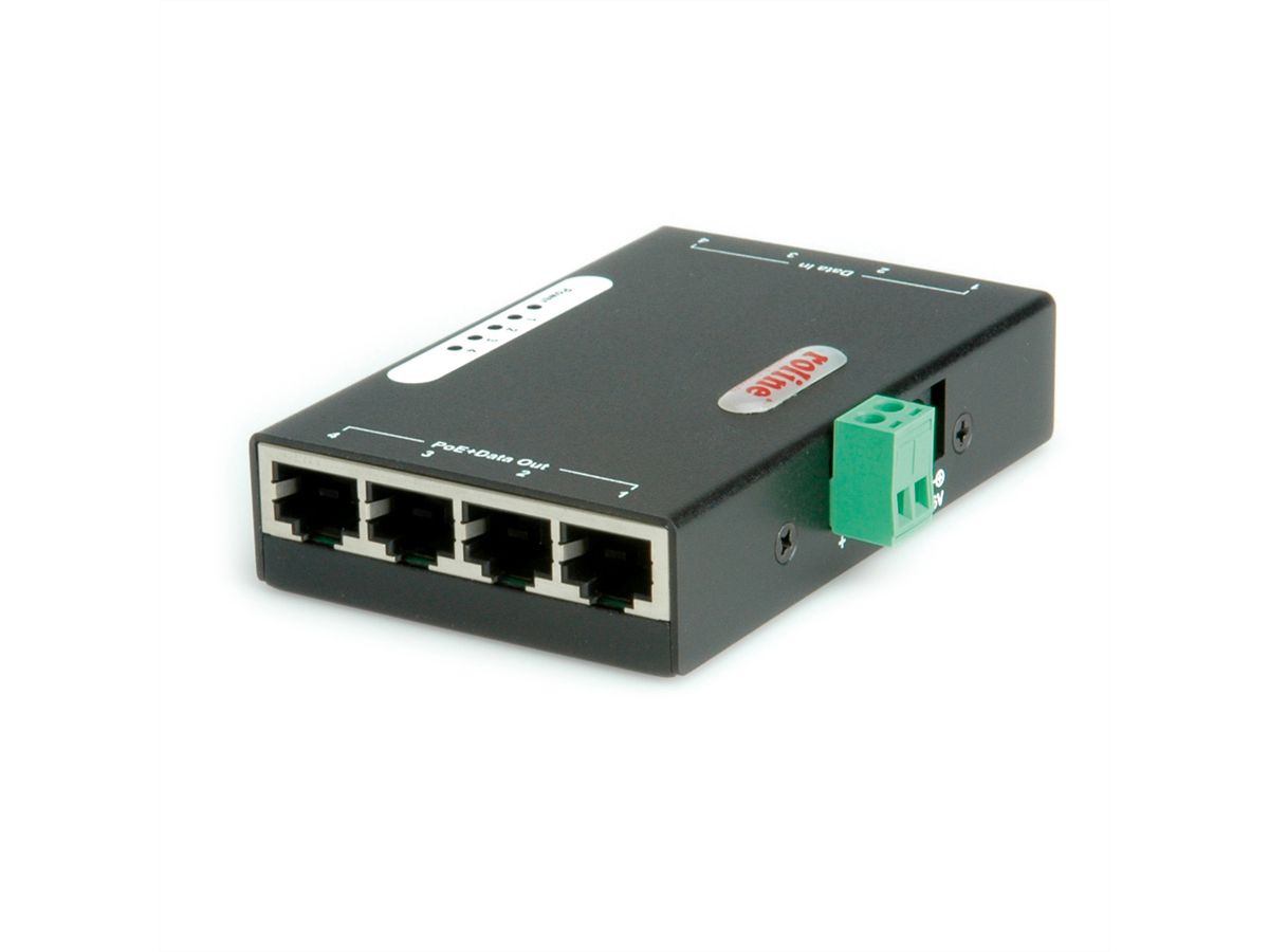 ROLINE Gigabit Ethernet PoE Injektor, 4 Ports - SECOMP Electronic  Components GmbH