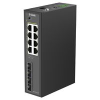 D-Link DIS-210G-12P 12-Port Switch, Smart Managed Gigabit PoE Industrial
