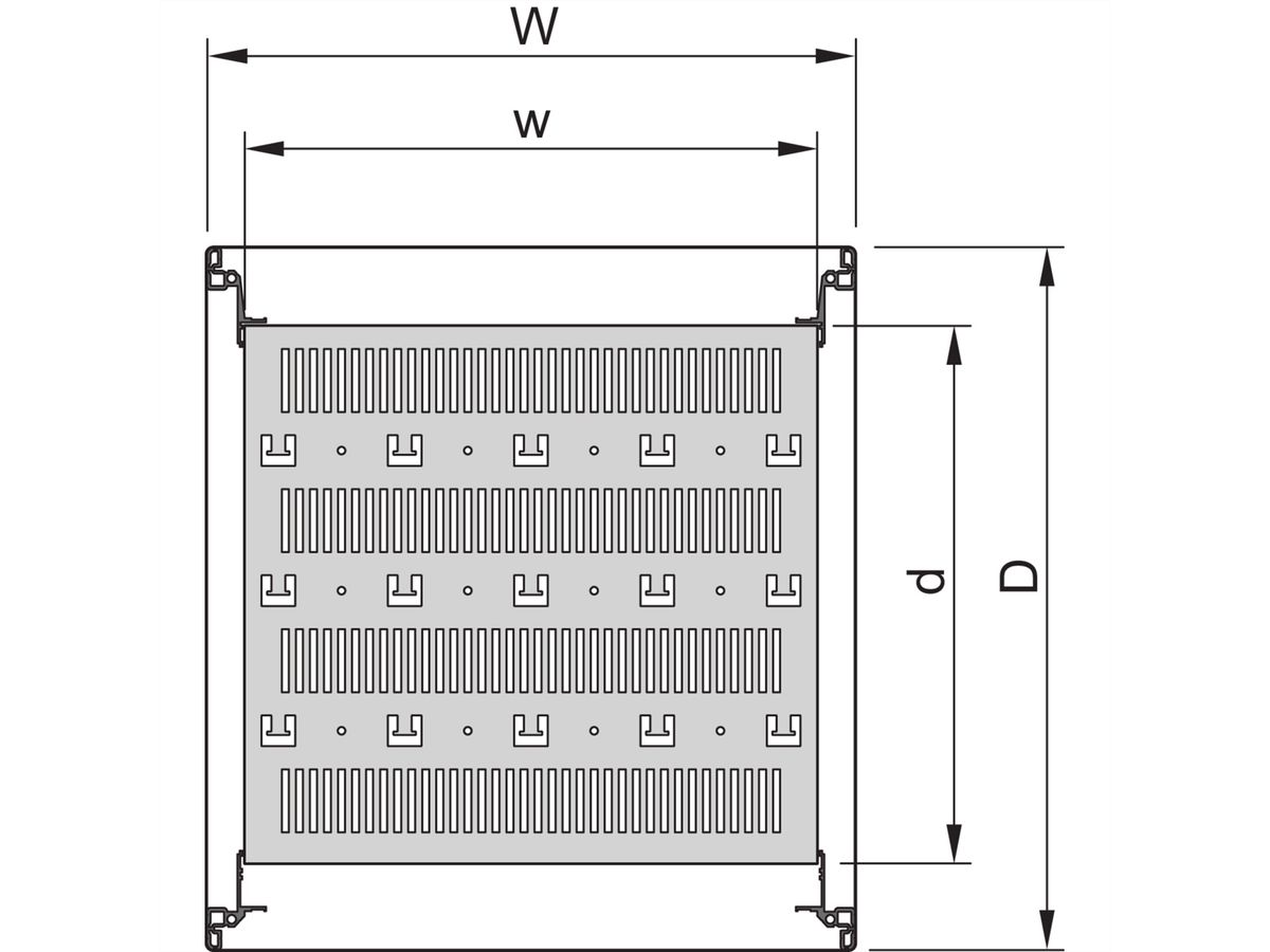 SCHROFF 19"FACHB.STAT.600B1000T 7021