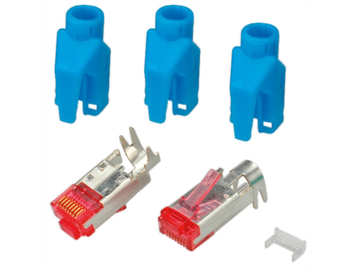 HiRose TM21 Stecker geschirmt, Tülle blau, 50 Stück