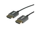 ROLINE 8K HDMI Ultra HD Kabel mit Ethernet, ST/ST, ultra-slim, koaxial, schwarz, 1,5 m