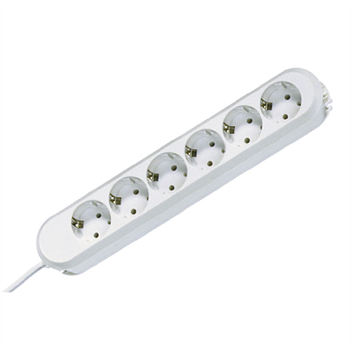 BACHMANN SMART Steckdosenleiste 6x Schutzkontakt, weiß, 5 m 
