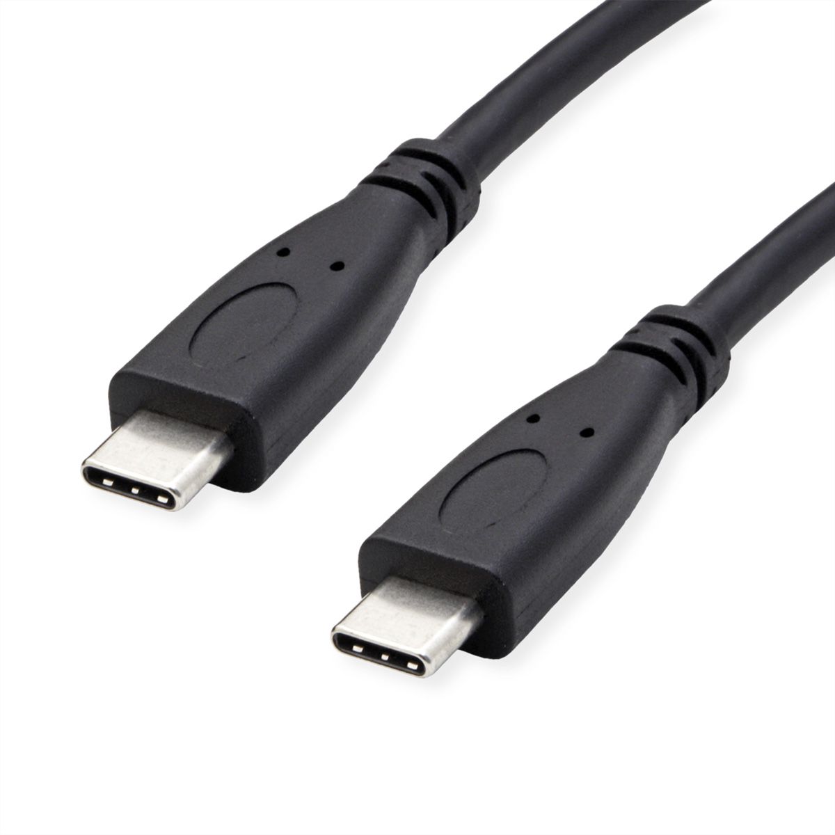 ROLINE GREEN USB 3.2 Gen 2 Kabel, USB C-C, ST/ST, 4K UHD-1, 10Gbit/s, Emark, 100W, schwarz, 0,5 m