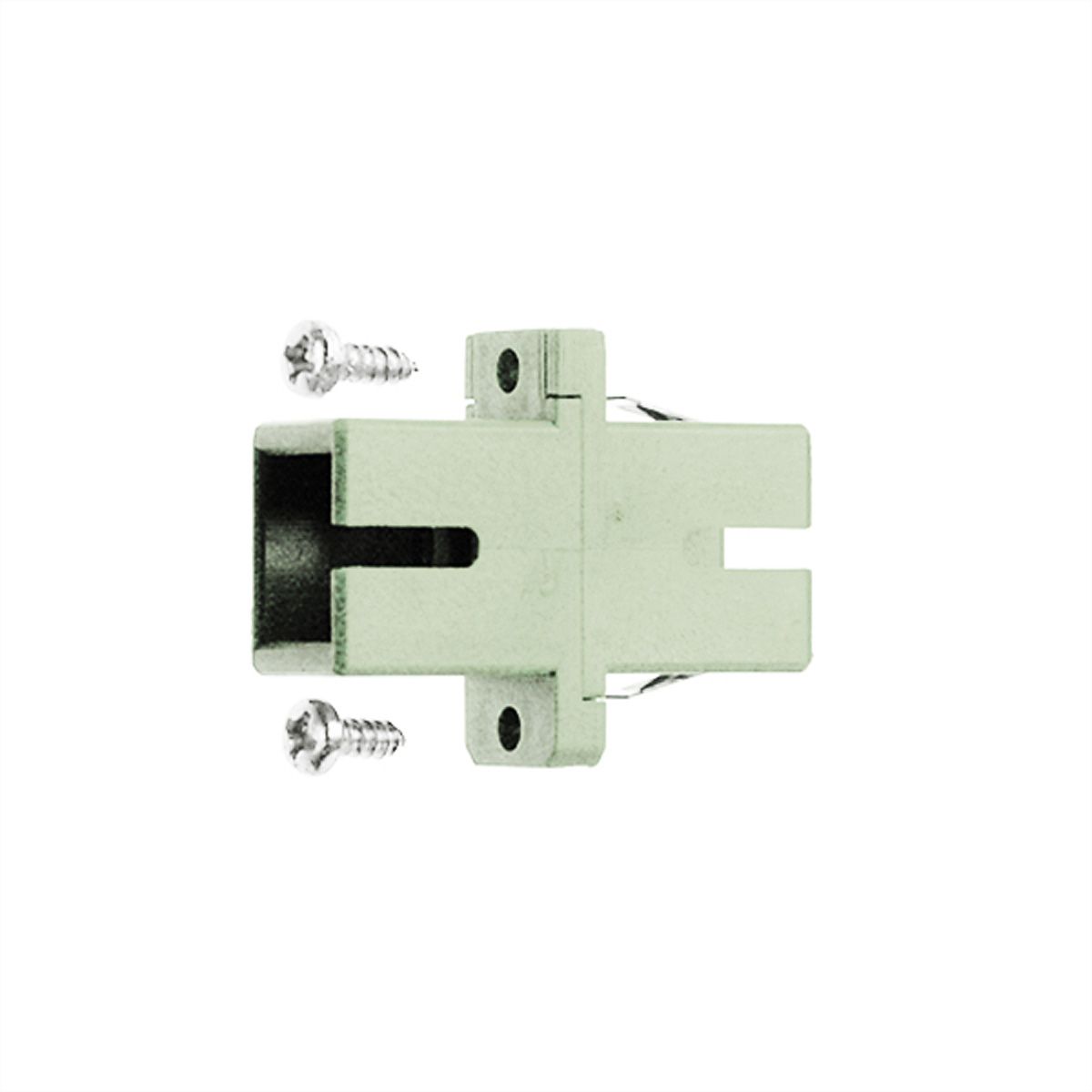 TELEGÄRTNER SC Kupplung, Multimode, Keramikhülse, Kunststoffgehäuse, beige
