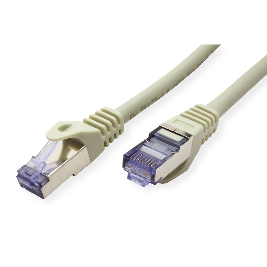 ROLINE Patchkabel Cat.6A S/FTP (PiMF), Component Level, LSOH, grau, 2 m