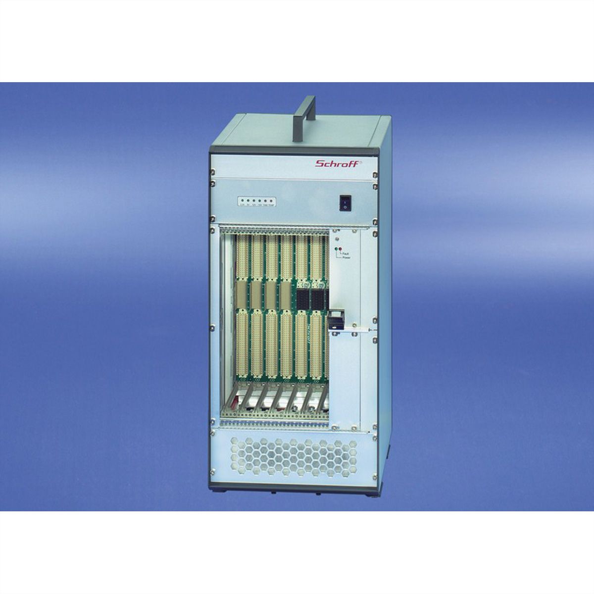SCHROFF 7 Slot, mit Rear I/O - RATIO.PRO TOWER 5HE VXS 250W
