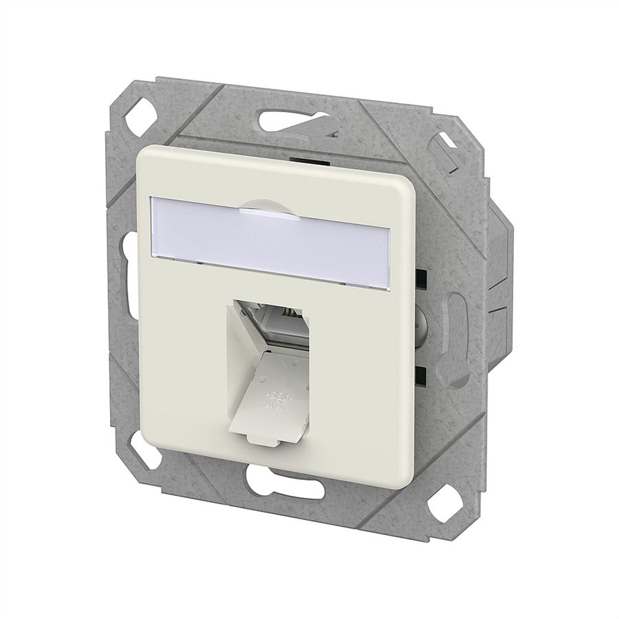 METZ CONNECT E-DAT C6A IDC Dose, 1 Port, UPk, reinweiß