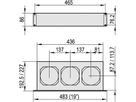 SCHROFF 19" Drucklüfter 2 HE für Kartentiefe 220 mm - DRUCKLUEFTER 2HE 24V DC