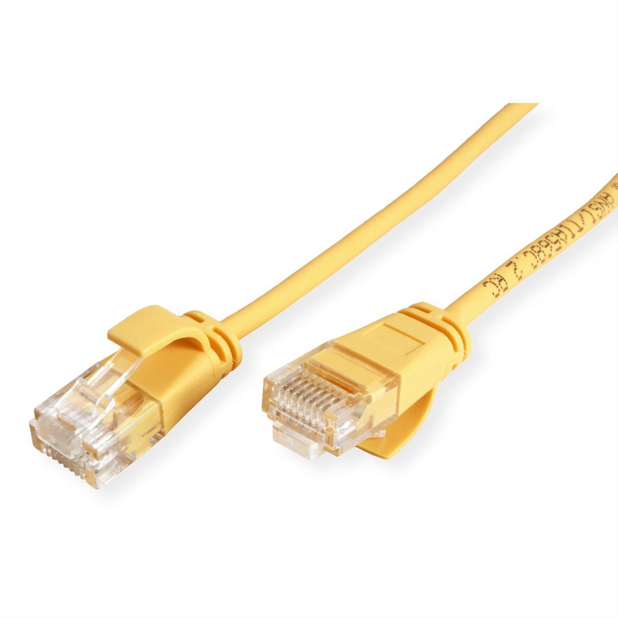 ROLINE UTP DataCenter Patchkabel Cat.6A (Class EA), LSOH, slim, gelb, 2 m