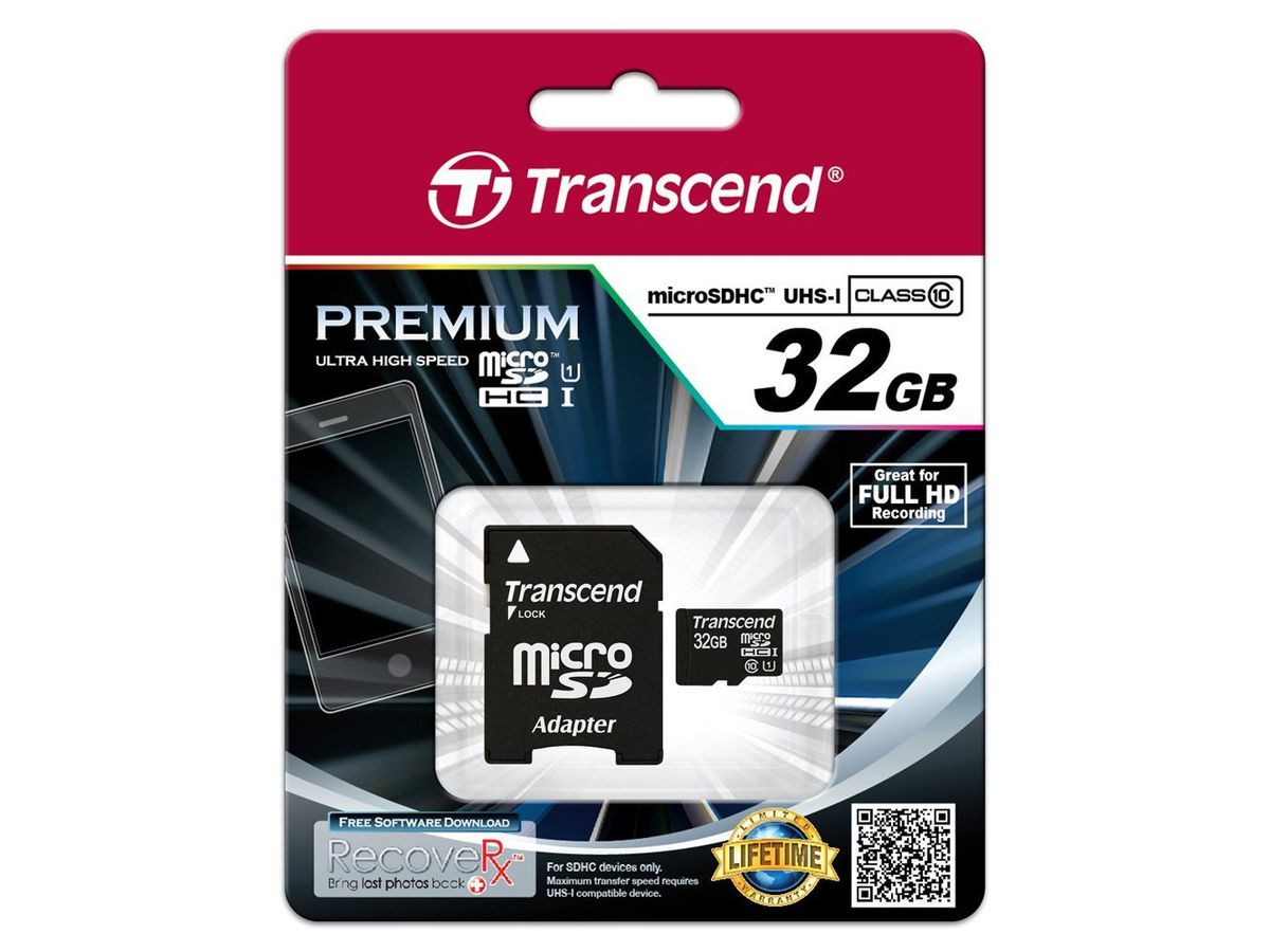 Transcend 32GB microSDHC Class 10 UHS-I Speicherkarte Klasse 10
