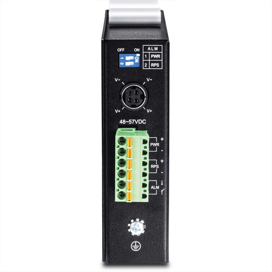 TRENDnet TI-PG541i 6-Port Switch PoE+ Industrial Gigabit Layer 2 DIN-Rail