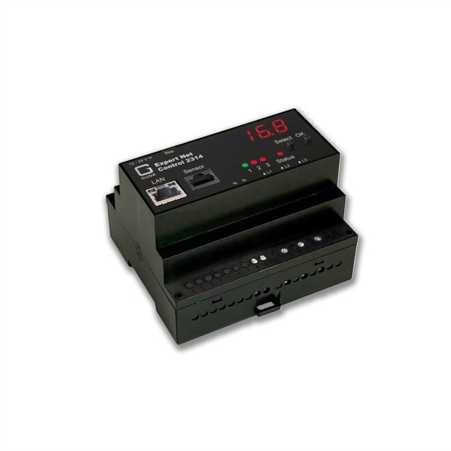 GUDE 2314-1 IP-Relais Steuerung mit 3 Ausgängen und Energiemessung DIN Rail