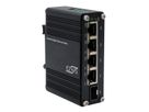 EXSYS EX-62020PoE 4-Port Industrie Ethernet Switch PoE 1-Port 100/1000Fx SFP