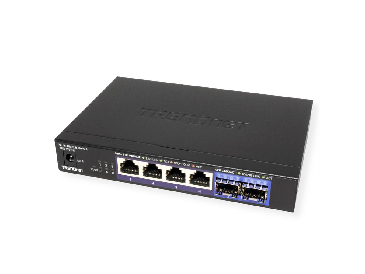 TRENDnet TEG-S562 6-Port Switch, Multi-Gigabit