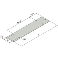 SCHROFF Deckblech für Kassetten - KAS DECKBLECH OP 42TE 227T