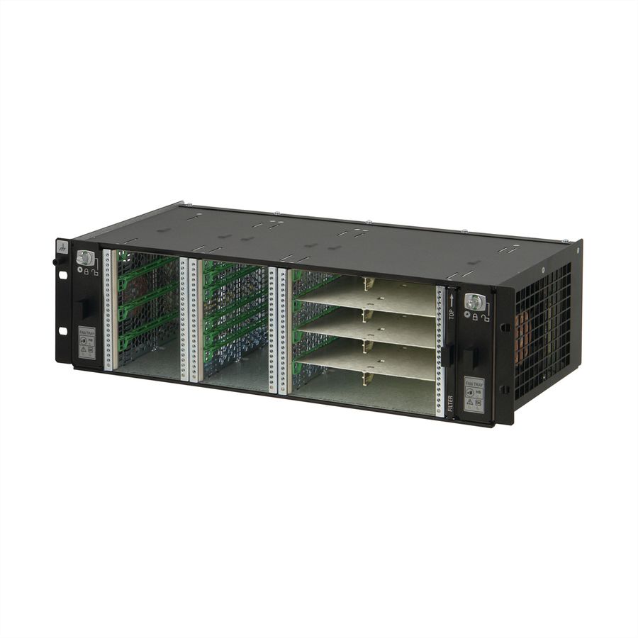 SCHROFF System, 3 HE, für 2 Single und 4 Double (8 Single) Full-size-AdvancedMC-Module - MTCA SYST.3HE 3X24TE 215T