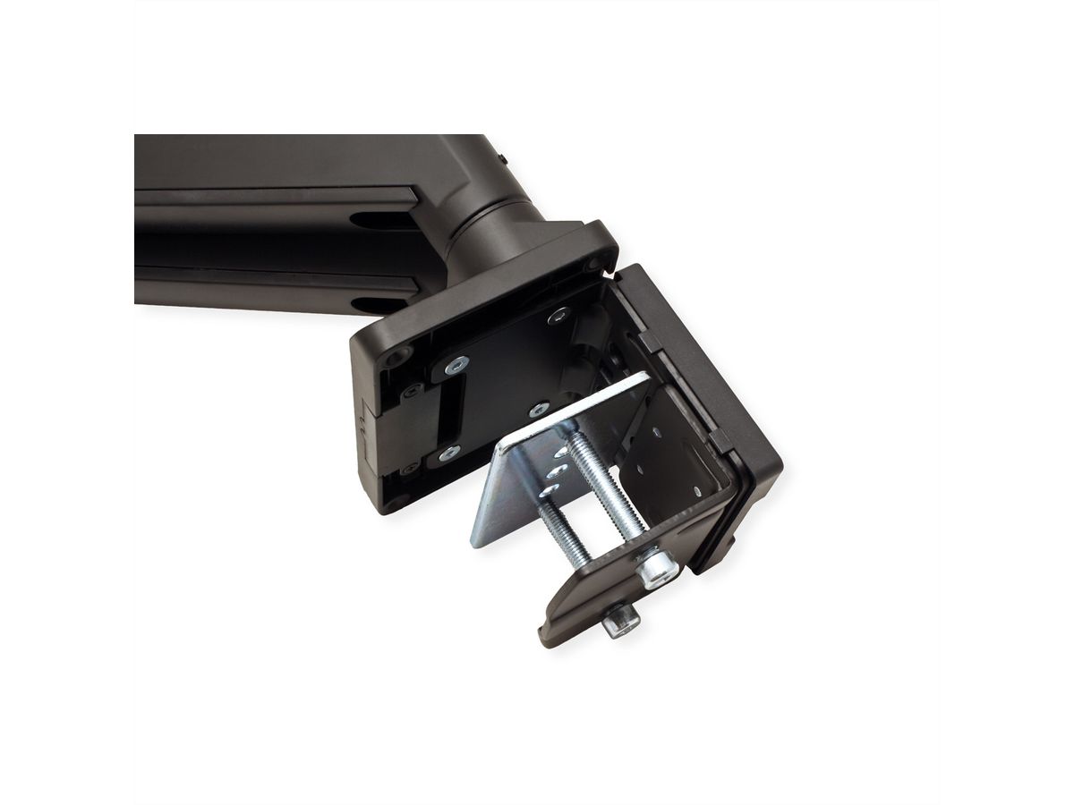 ROLINE LCD-Doppelarm, Tischmontage, Gasfeder, je 5 Gelenke, , bis 2x 15 kg, bis 35"