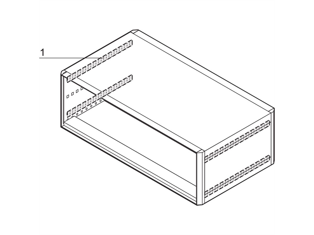 SCHROFF EMV-Dichtung Seitenwand - Abdeckblech - KONTAKTSTREIF.ADBL-SW 255T(4)