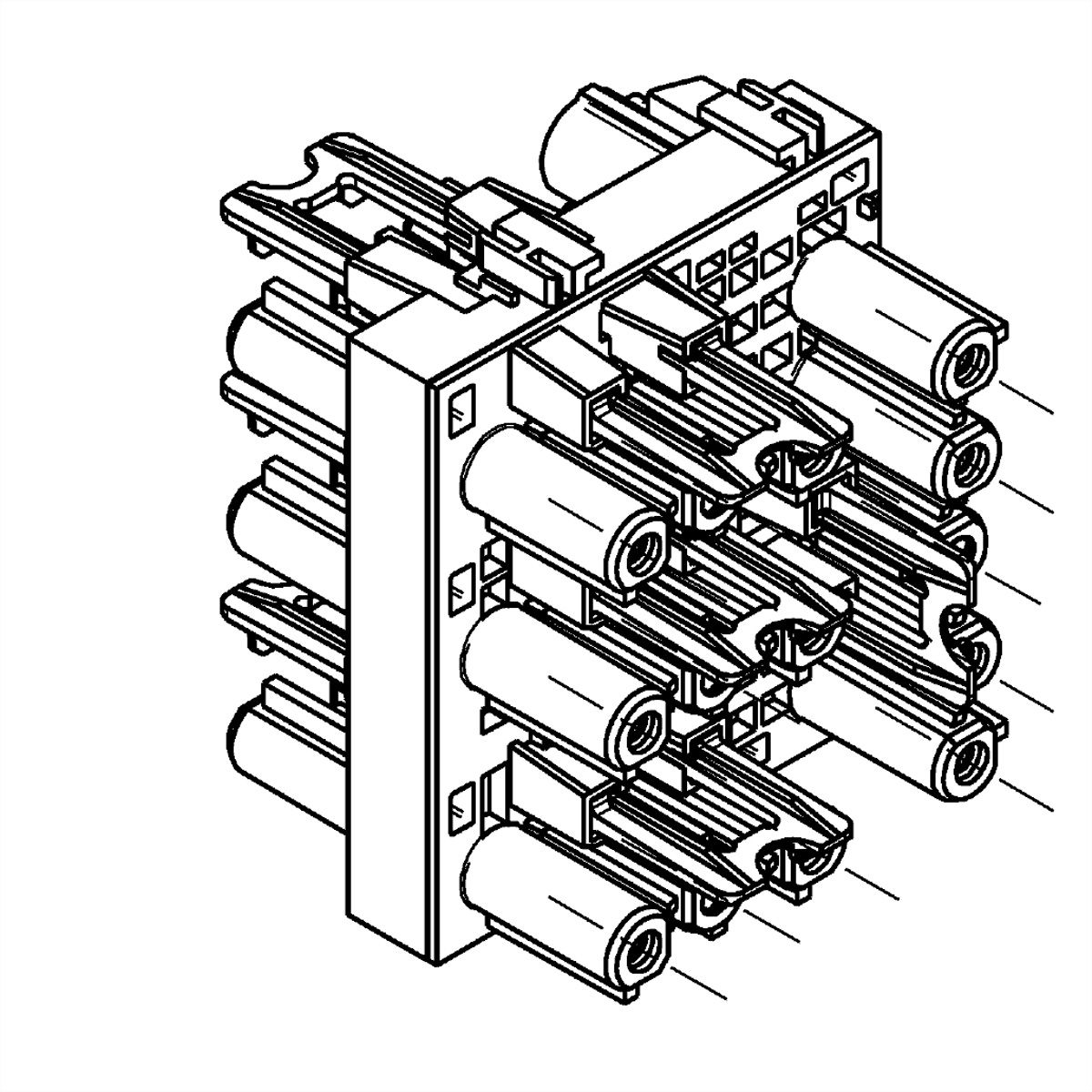 BACHMANN Wieland Verteilerblock GST18i5, In:GST18i5  Out:6xGST18i3