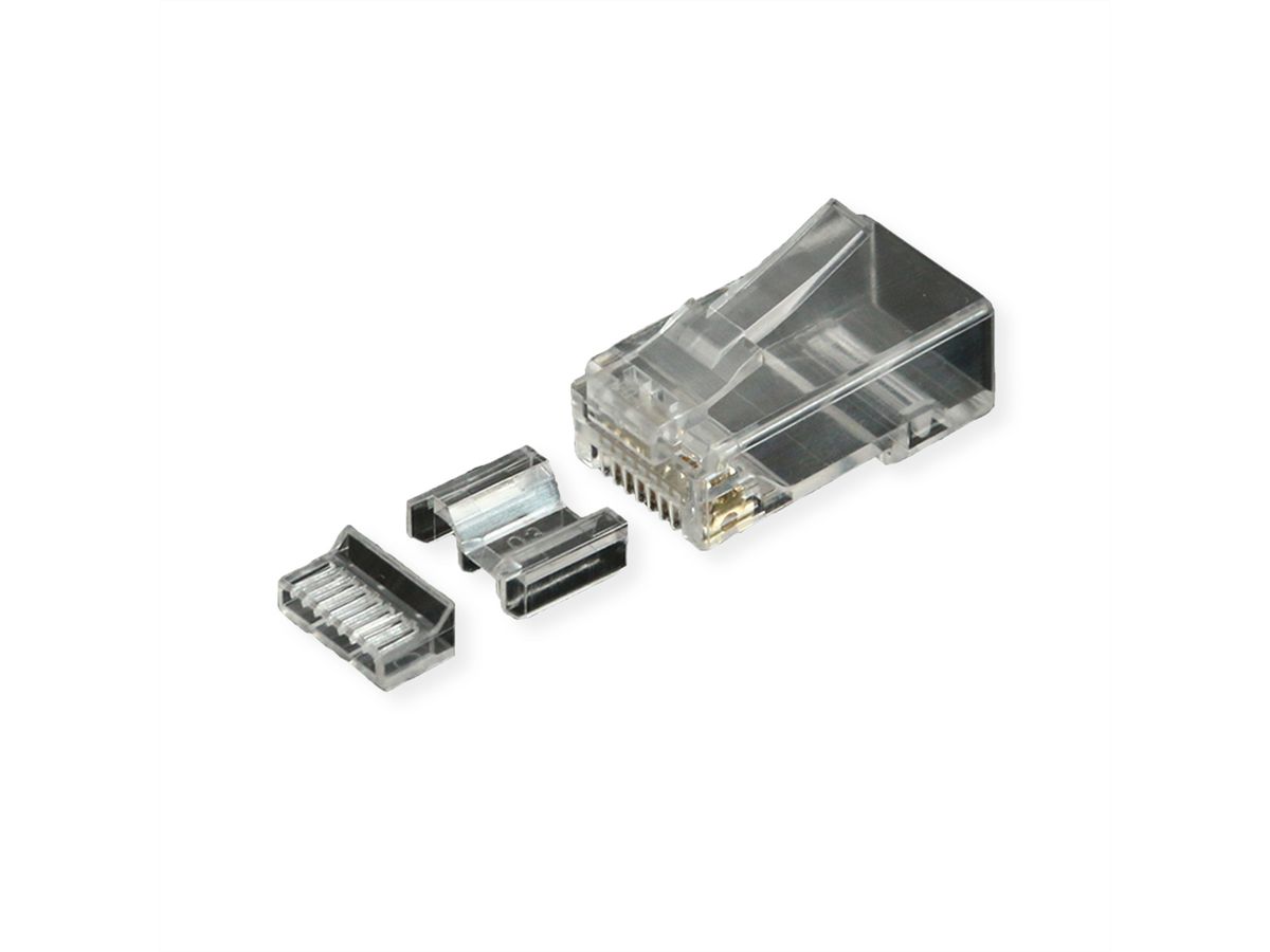 ROLINE Modular Plug ungeschirmt Kat.6A (Class EA), für Massiv-/Litzendraht, 10 St.
