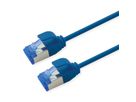 ROLINE Patchkabel Cat.6A (Class EA) S/FTP (PiMF), LSOH, PoE, blau, 2 m