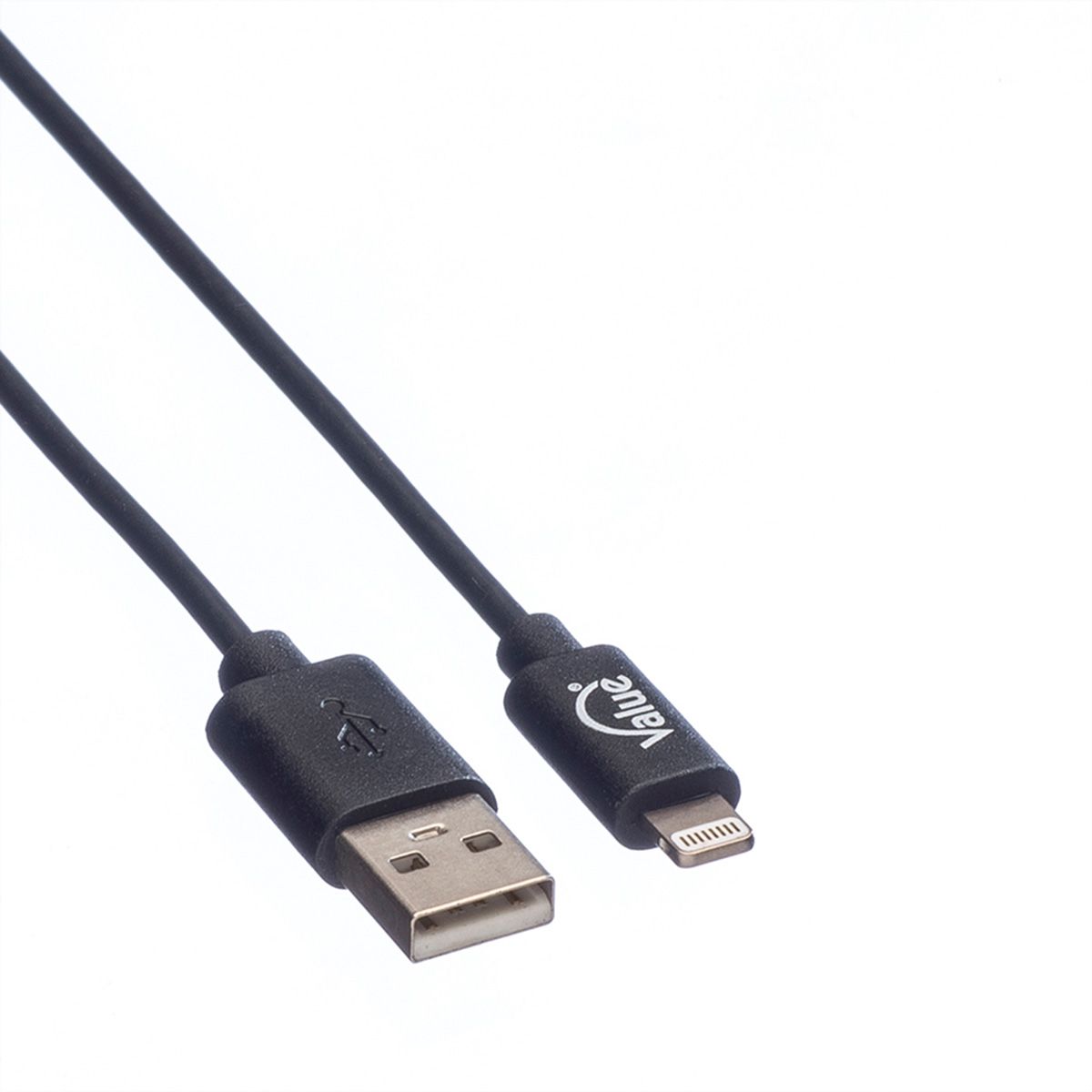 VALUE USB 2.0 Sync- & Ladekabel mit 8pin-Anschluss, 1 m